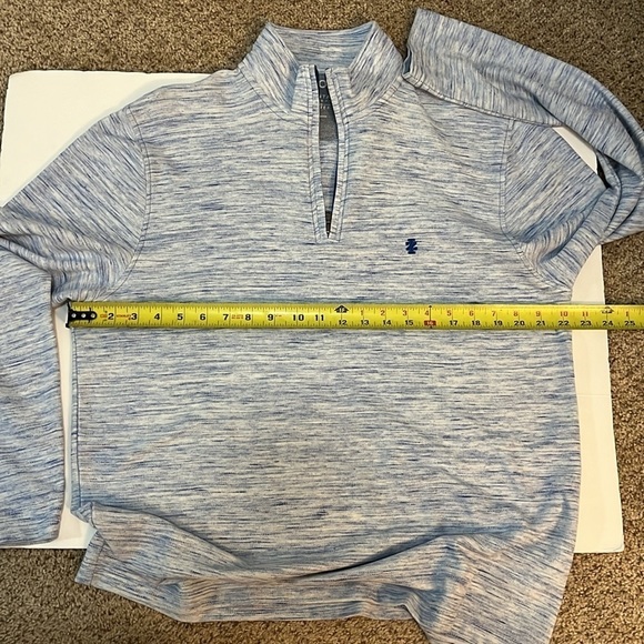IZOD Advantage Performance 1/4 Zip Knit Pullover Top - Picture 7 of 10